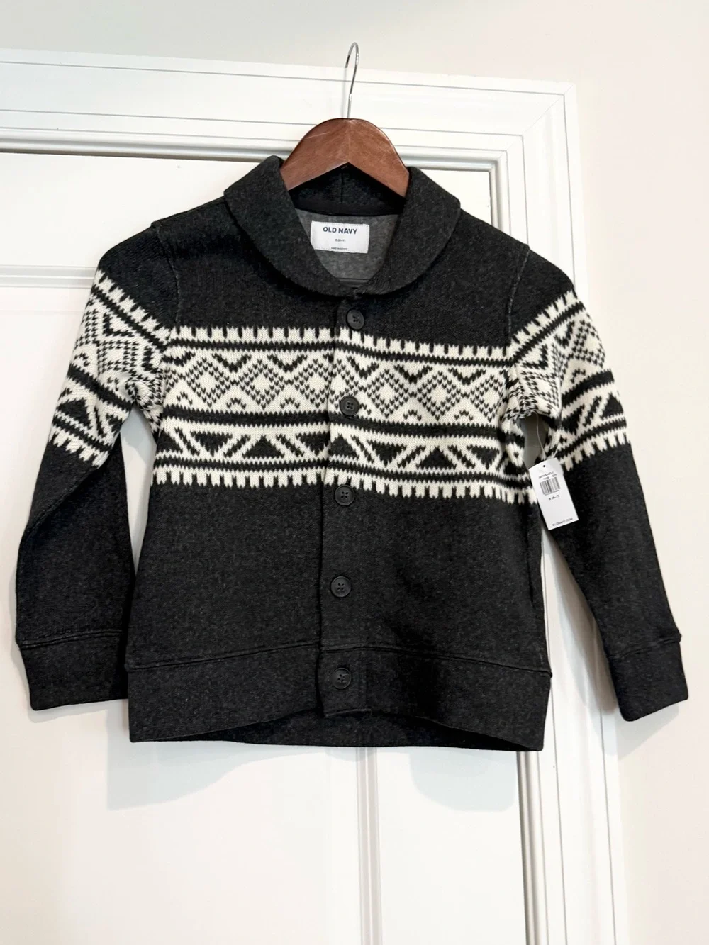 NWT Old Navy Fair Isle Knit Cardigan l